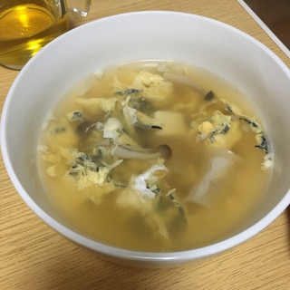 栄養豊富ひじき入り卵スープ
